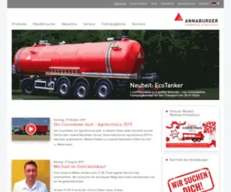 Annaburger.de(ANNABURGER Nutzfahrzeug GmbH) Screenshot