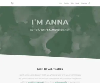 Annacanlas.com(Freelance Editor) Screenshot