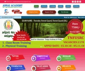 Annaiacademy.in(Annai Academy Trichy) Screenshot