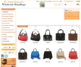 Annaimports.com(Wholesale Handbags Purses Jewelry Accessories) Screenshot