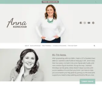 Annakonchar.com(Anna Konchar) Screenshot