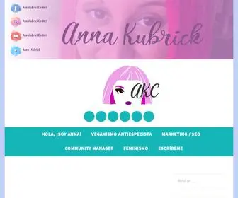 Annakubrickcontent.com(Veganismo) Screenshot