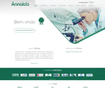 Annalab.com.br(Laboratório de Citopatologia e Anatomia Patológica) Screenshot