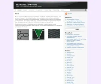 Annalab.org(Anna's Research Group at Carnegie Mellon University) Screenshot