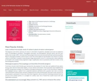 Annalsofrscb.ro(Annals of the Romanian Society for Cell Biology) Screenshot