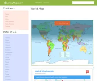 Annamap.com(World Map) Screenshot