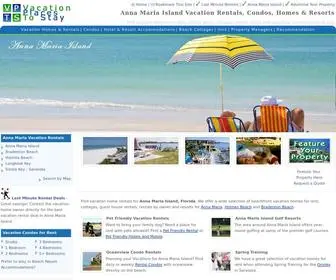 Annamariaislandplacestostay.com(Anna Maria Island Vacation Rentals) Screenshot