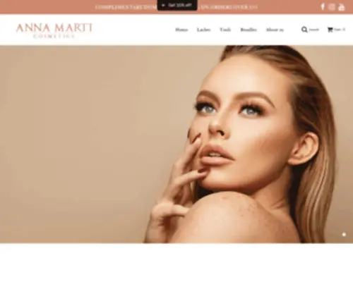 Annamarticosmetics.com(Anna Marti Cosmetics) Screenshot