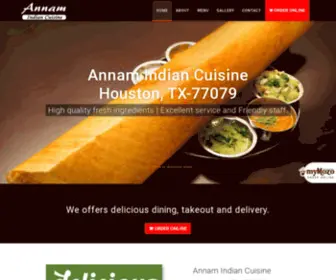 Annamindiancuisnehouston.com(Annam Indian Cuisine) Screenshot