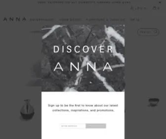 Annanewyork.com(ANNA New York Luxury Home and Lifestyle Brand) Screenshot