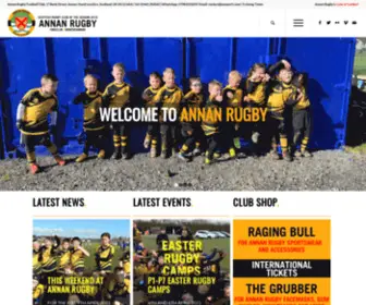 Annanrfc.com(THE ANNAN RUGBY CLUB WEBPAGE @) Screenshot