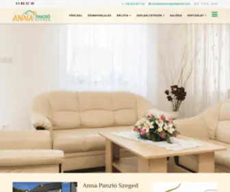 Annapanzioszeged.hu(ANNA PANZIÓ és APARTMAN SZEGED) Screenshot