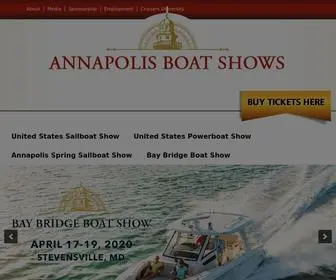 Annapolisboatshows.com(Annapolis Boat Shows) Screenshot