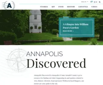 Annapolisdiscovered.com(Annapolisdiscovered) Screenshot