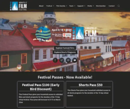 Annapolisfilmfestival.net(Annapolis Film Festival) Screenshot