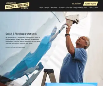 Annapolisgelcoat.com(Annapolis Gelcoat & Fiberglass Repairs) Screenshot