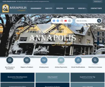 Annapolis.gov(Annapolis, MD) Screenshot