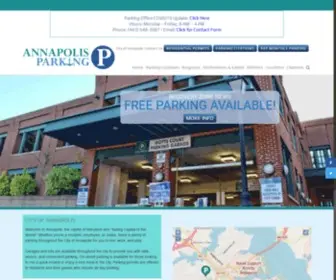 Annapolisparking.com(City of Annapolis parking guide) Screenshot