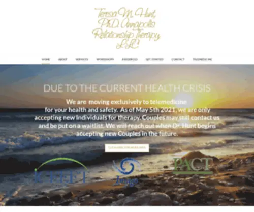Annapolisrelationshiptherapy.com(Dr. Teresa Hunt) Screenshot