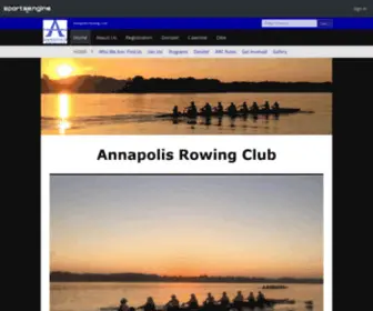 Annapolisrowingclub.com(The Annapolis Rowing Club) Screenshot