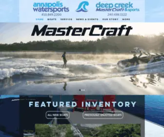 Annapoliswatersports.com(MasterCraft Boats) Screenshot