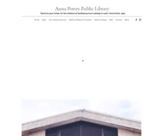 Annaporterpl.org(Anna Porter Public Library) Screenshot