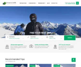 Annapurnafoothills.com(Annapurna Foothills Treks and Expedition) Screenshot