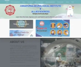 Annapurnahospitals.com(Annapurna Neurological Institute & Allied Sciences) Screenshot