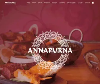 Annapurnaindiancuisine.com(Annapurna Indian Restaurants) Screenshot