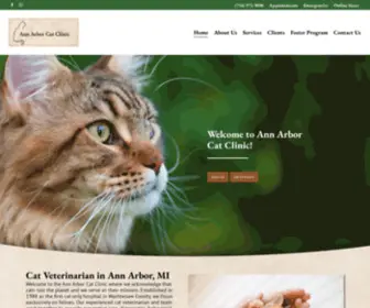 Annarborcatclinic.com(Ann Arbor Cat Clinic) Screenshot