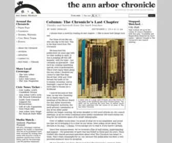 Annarborchronicle.com(The Ann Arbor Chronicle) Screenshot