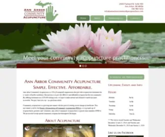 Annarborcommunityacupuncture.com(Ann Arbor Community Acupuncture Project) Screenshot