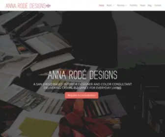 Annarodedesigns.com(San Diego Interior Designer and Color Consultant) Screenshot