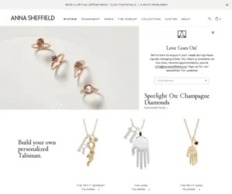 Annasheffield.com(Anna Sheffield Jewelry) Screenshot