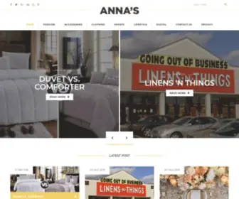 Annaslinens.com(Anna's Linens) Screenshot