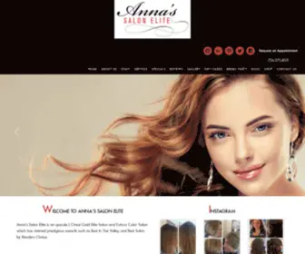 Annassalonelite.com(Make-up & Hair Salon in Beaver County Aliquippa, PA) Screenshot