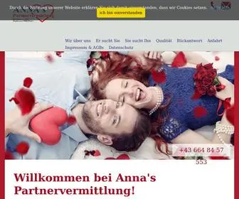 Annasvermittlung.at(Wir über uns) Screenshot