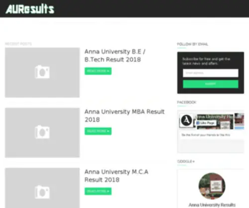 Annauniversityresult.co.in(Anna University Result 2018) Screenshot
