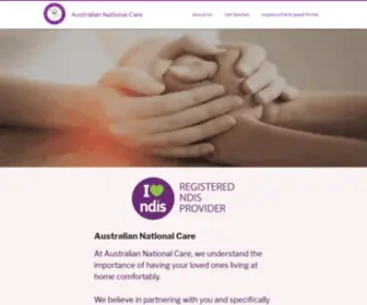 ANNC.com.au(Australian National Care) Screenshot