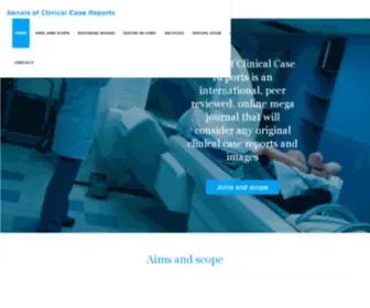 Anncaserep.com(Annals of Clinical Case Reports) Screenshot