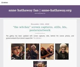 Anne-Hathaway.org(Anne Hathaway Fan) Screenshot