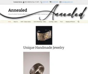 Annealed1.com(Unique handmade jewelry) Screenshot