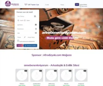 Annebenevleniyorum.com(Arkadaşlık & Evlilik Sitesi) Screenshot