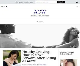 Annecohenwrites.com(Lifestyle and Relationship News Library) Screenshot
