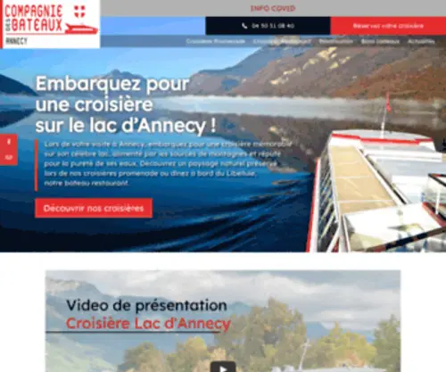 Annecy-Croisieres.com(Compagnie des Bateaux du Lac d'Annecy) Screenshot