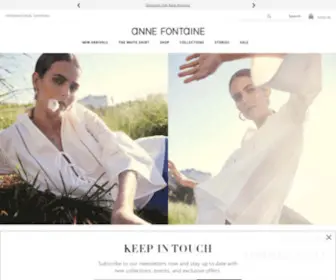 Annefontaine.com(Luxury Parisian Fashion for Women) Screenshot