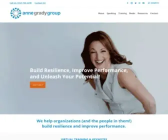 Annegradygroup.com(Motivational Keynote Speaker on Resilience) Screenshot