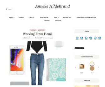 Annekehildebrand.com(A Personal Style & Beauty Blog) Screenshot