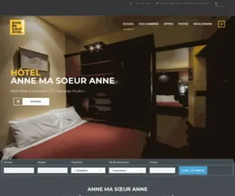 Annemasoeuranne.com(Hotel Anne ma Soeur Anne) Screenshot