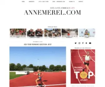 Annemerel.com(Live, Love, Embrace Life) Screenshot